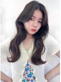 韓国ヘア/グレーブラック/艶髪/フェイスレイヤー
