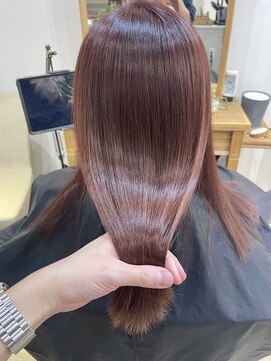 スラッシュ(SLASH) 髪質改善/ピンクグレージュ/透明感カラー/ナチュラル/艶髪