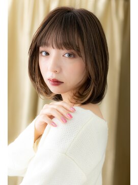 カバーヘア ブリス 上尾西口店(COVER HAIR bliss) ショコラアッシュバイカラーうるツヤ大人ボブZ上尾20代30代40代