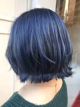ヘアー ブランコ(hair Blanco) ダブルカラー、コバルトブルー
