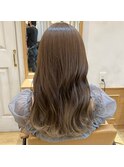 ミルクティーシルキーベージュ透明感レイヤー/新宿/新宿三丁目