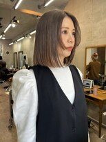 レイヤーカット/グレージュ/韓国ヘアー/ブリーチあり/恵比寿/