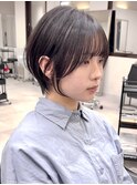 丸みショート 黒髪ショート 博多ショート 福岡美容室 髪質改善