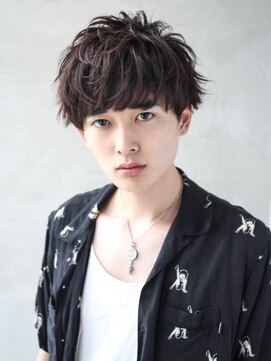 ハバナ 渋谷(HAVANA) アッシュブラック/束間マッシュパーマ/刈り上げ/ツーブロック