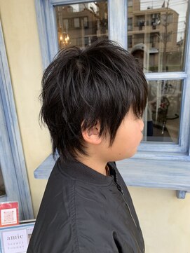 エイミーバイアフロート(amie by afloat) キッズ☆ウルフカット☆卒業 入学式