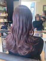 ヘアリゾート粋 ティガ 池袋店(tiga)&nbsp;透明感カラー/ピンクブラウン/セミロング