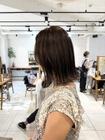 小森谷,切りっぱなしボブ,美髪,ピンクブラウングレージュg67
