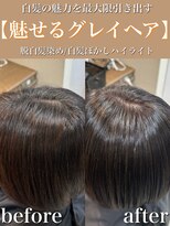 アッシュ 大泉学園店(Ash)&nbsp;魅せるグレイへア×白髪率30%【Ash大泉学園　横山】