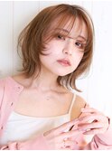 ワンカールで作るレイヤーボブ/シアーカラー/ベージュ