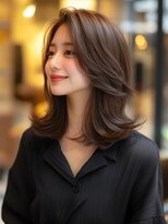 アルトリスト(Altruist Aging×HAIR&SPA)&nbsp;＠ダークアッシュ大人ガーリーボブ着物ミディアムレイヤーカット