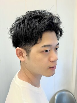 ヘアーアンドグルーミング ヨシザワインク(HAIR&GROOMING YOSHIZAWA Inc.) メンズビジネスツーブロック爽やかアップバング理容室髪質改善