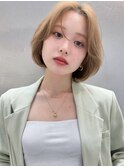 小顔/切りっぱなし/ワンレン/レイヤーボブ/ボブルフ/2wayバング
