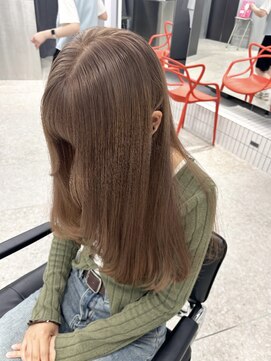 ペレ 梅田(PELE) 前髪/アンブレラカラー/こなれミディ/イメチェン/ウェーブパーマ