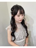 ゆる艶halfup