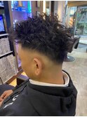 スパイキーショート×ハードツイスト×フェード