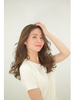 松本平太郎美容室 銀座本店 イノアカラー×抜け感ロング/30代40代50代60代