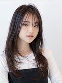 ロングレイヤー/20代30代大人かわいい/オリーブブラウン