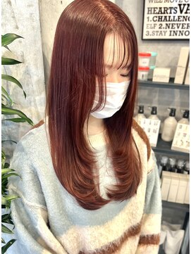 ソヨン 本厚木店(SOYON) レイヤーカット/顔まわりレイヤー/ボルドー/韓国/本厚木