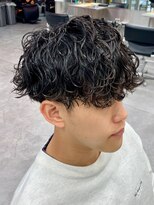 ジーニー 新百合ヶ丘(Genie)&nbsp;ダークアッシュニュアンスパーマ韓国マッシュベリーショート