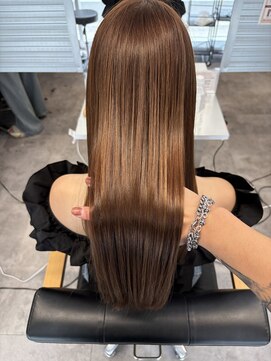 キング 梅田店(K!ng) 縮毛矯正髪質改善ハイライトレイヤーカット梅田美容室エクステ