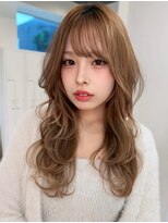 モナ 髪質改善(MONA)&nbsp;【MONA】ウェーブロング/モテヘア/ラテカラー