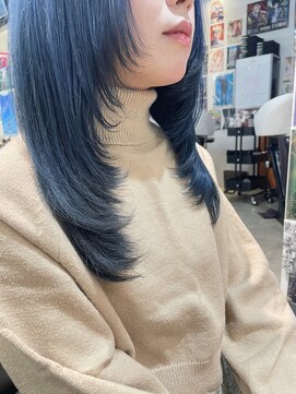 トーキョー オタクヘアー(TOKYO OTAKU HAIR) ブルー/レイヤーカット
