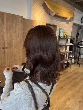 バイエイト 野並店(By Eight) ブリーチなしピンクブラウン