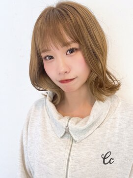 ザブックハンドサロン(The book hand salon) ベージュ×ボブ