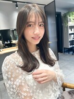 エマ ギンザ(EMMA GINZA) 大人かわいいゆるふわミディアム♪シナモンベージュカラー