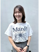 ミモザワークス ヘアアレンジ/ブリーチ/ミルクティー/ショートボブ/レイヤーカット カネコ ナナミ