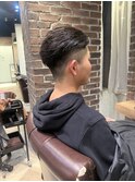オールバックショート