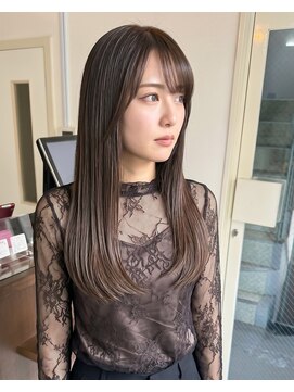 零秒女髪 千里丘店 髪質改善トリートメントで叶える上品ロング艶髪美髪艶カラー艶感