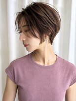 ヘアメイク ミチ 富田店(HAIRMAKE MICHI)&nbsp;【MICHI 富田店 古作蓮】 前下がりショート ブラウン