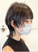 天神大名ウルフカットウルフレイヤーくびれヘア顔周りレイヤー