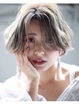 ラべリー 池袋(LOVELEY) ロブノーブルクラシカルバイヤージュチェリーレッドミディ☆