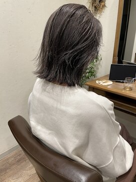 サク(Sac.) 大人気グレージュカラー×外ハネボブ Sac.栃木優佑