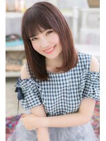 ミック 日暮里店(miq) 好感度大ラブエアーストレートラベンダーグレージュa1