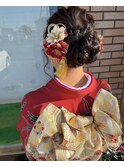 編み込みお団子〇