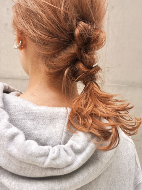 オレンジベージュ　/ ヘアセット