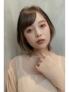ドットハリス(.Hallis) 大人可愛い前髪/ミディアムレイヤー/ボブ/20代30代40代