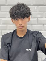 アーリー(Ali'i)&nbsp;ソフトツイストパーマ束感ショートレイヤーマッシュパーマメンズ