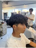 波巻きスパイラルパーマ　波巻きパーマ　スパイラルパーマ