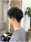 ビジネスマン/スパイラルパーマ/フェードカット簡単スタイリング