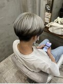【Bormee】メンズ ハイトーン シルバー×エンドカラー/嶋田萌乃