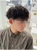 波巻きパーマツイストスパイラルパーマメンズ名駅名古屋