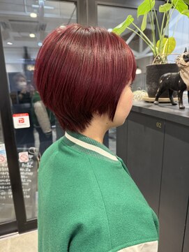 コスタ オブ リシェール(The COSTA of RICHAIR) ピンクショート/ショートボブ/越谷/レイヤーカット/韓国