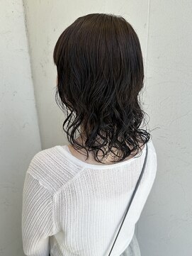 ジュエ ヘアー デザイン(Jue hair design) スタイリングの楽なミディアムパーマ