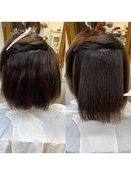 カシュカシュ(cache cache) 酸性ストレート　縮毛矯正　髪質改善　二子玉川　用賀