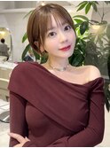 小顔に見せるヘア/ショートカット/顔まわりカット/丸みショート