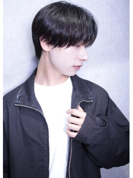 リメル 奥沢自由が丘店(Remel) ニュアンスパーマ黒髪ナチュラルマッシュ【Remel奥沢自由が丘】